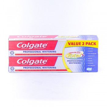 Colgate Total Professional Whitening Toothpaste Valuepack 150g x 2
