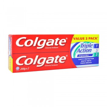 Colgate Triple Action Toothpaste Valuepack 200g x 2