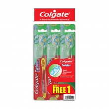 Colgate Twister Toothbrush Buy 2 Free 1 Valuepack (Medium)