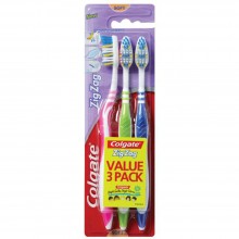 Colgate ZigZag Toothbrush Value 3 Pack (Soft)