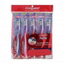 Colgate ZigZag Toothbrush Value Pack Medium x 5 pcs