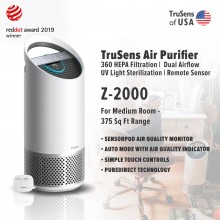 Trusens Z-2000 Air Purifier with SensorPod Air Quality Monitor, Medium Room - 375 Sq Ft Range