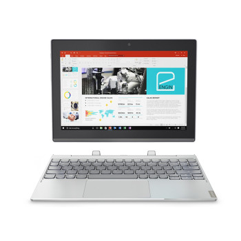 Lenovo MIIX 320-10ICR Laptop 10.1HD IPSTOUCH, Z8350, 4GB, 32GBEMMC, Platinum, Win 10 Home, 1Yr Carry In