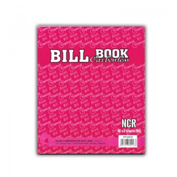 NCR 2 Ply Bill Book - 179 x 156mm, 2 x 40 sheets Carbonless