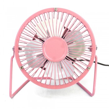 4" Metal Mini Fan (Pink)