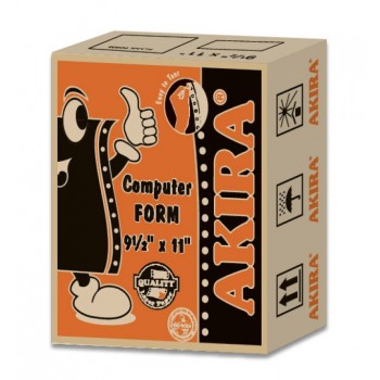 Akira Orange Ncr 2Ply W 9.5" X 11" (450Fans)