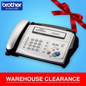 Brother FAX-236S Thermal Fax Machine with Phone Headset (Brother Fax Machine All-in-One Facsimile Fax Printer) - 10 Sheets ADF, 100 Locations Speed Dial, 15 Sec. Transmission Speed, 2.9KG (Brother 236, FAX236, FAX-236, FAX 236, FAX-236S, FAX-236SE)