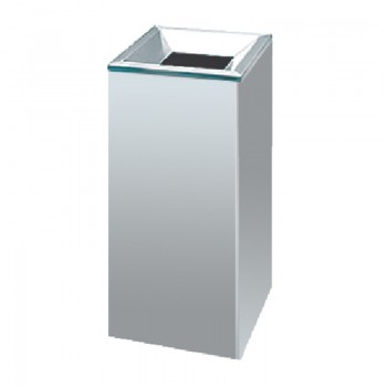 Stainless Steel Open Top Square Litter Dustbin - 005/SS