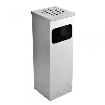 Stainless Steel Square Ashtray Dustbin - 008/SS