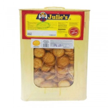 Julie's Cheese Crackers 3kg (Include Tin)