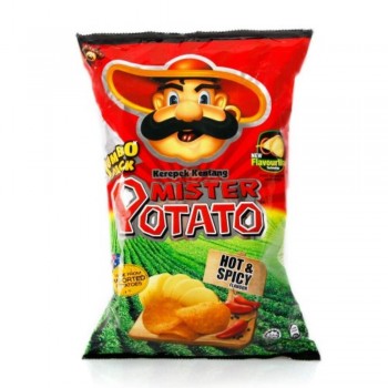 Mister Potato Jumbo Pack Hot & Spicy Potato Chip 160g