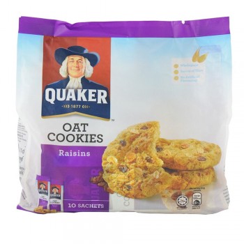 QuakerOat Cookies -Raisins 10 sachets ( ITEM NO : E04-42 )
