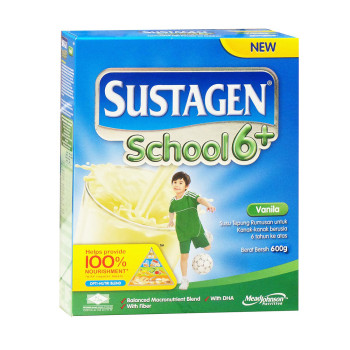 Sustagen School 6 Plus Vanilla Milk Powder 600g
