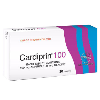 Cardiprin Aspirin Tablets 100mg 30's