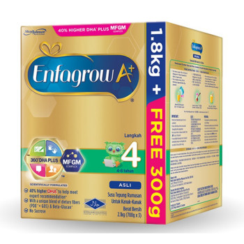 Enfagrow A+ Step 4 Milk (4-6 years) MFGM (1.8kg Free 300g) Original