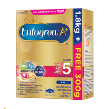 Enfagrow A+ Step 5 Milk (6 years & above) MFGM (1.8kg Free 300g) Original