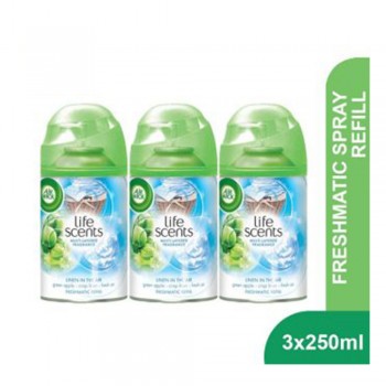 Air Wick Life Scents Freshmatic Linen Refill 250ml 2+1 (Value Pack)