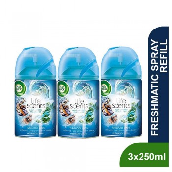 Air Wick Life Scents Freshmatic Turquoise Oasis Refill 250ml 2+1 (Value Pack)