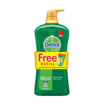Dettol Shower Gel Daily Clean 950ml + Daily Clean 250ml