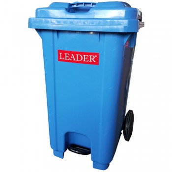 Mobile Garbage Bins with Foot Pedal 80L - Blue