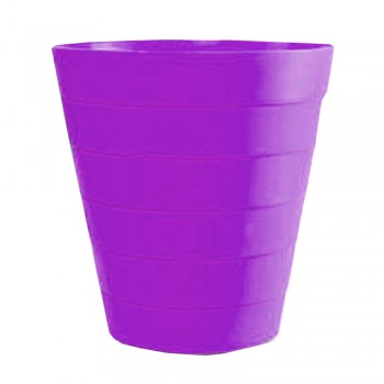 Plastic Wastebasket - Purple