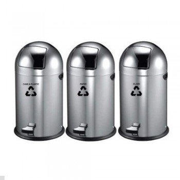 Stainless Steel Foot PedalBin (22L) RECYCLE-225/SS (Item no: G01-152)