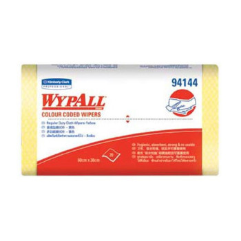 Scott Wypall Wipers Colour Coded - Yellow (Regular Duty) Spunlace x 20 sheets