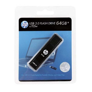 HP X705W Stainless Steel USB Flash Drive - 64GB