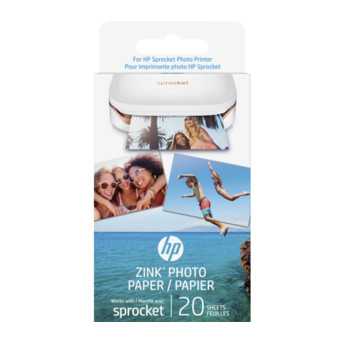 HP Zink 2x3" 20 Sheet Sticky-Backed Photo Paper