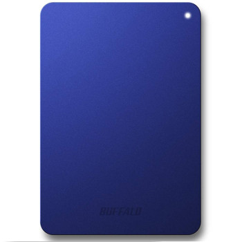 BUFFALO MINISTATION 1TB USB3.0 PORTABLE HARD DRIVE(BLUE) EOL-6/1/2017