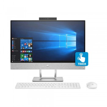HP Pavilion 24-R131D 23.8" FHD IPS All-in-One Touch Desktop PC - i3-8100T, 4gb ddr4, 1tb, Amd R530 2GB, W10