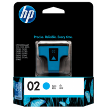 HP 02 Cyan Ink Cartridge (C8771WA)