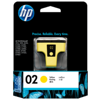 HP 02 Yellow Ink Cartridge (C8773WA) EOL-29/11/2016