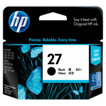 HP 27 Black Inkjet Print Cartridge (C8727AA)