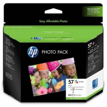 HP 57 Series Photo Value Pack-10 x 15 cm plus tab/100 sht (Q7931AA)