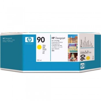 HP 90 DesignJet Ink Cartridge 225-ml - Yellow (C5064A)
