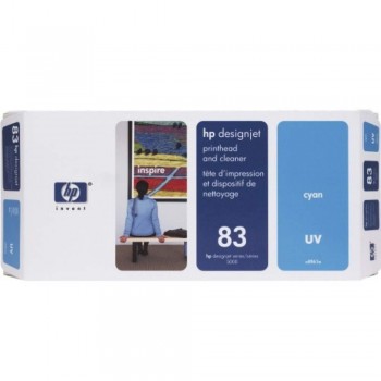 HP 83 DesignJet UV Printhead/Printhead Cleaner - Cyan (C4961A)