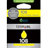 Lexmark InkJet 108 yellow Return Program Ink Cartridge Standard Yield