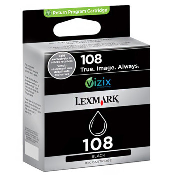 Lexmark InkJet 108 Black Return Program Ink Cartridge Standard Yield