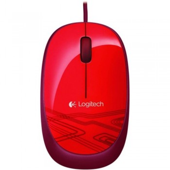 Logitech Mouse M105 - Wired Optical Mouse RED