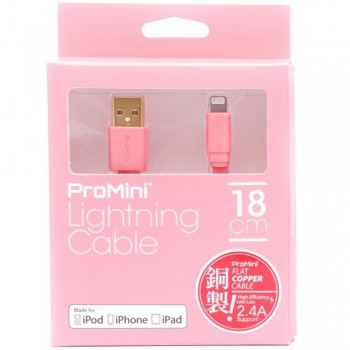 Magic Pro - ProMini Lightning Cable 18cm - Rose Pink