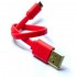 Magic Pro - ProMini Micro USB Flat Copper Charging Cable 18cm - Red 