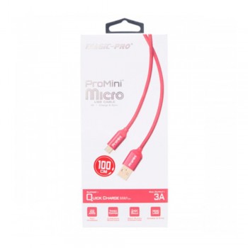 Magic-Pro ProMini 1M Micro Usb Charge & Sync Cable - Red