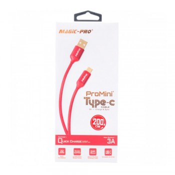 Magic-Pro ProMini 200 cm Type C to Type A Cable Red