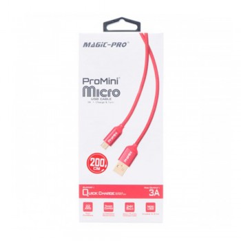 Magic-Pro ProMini 2M Micro Usb Charge & Sync Cable - Red