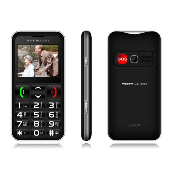 McMillion CareOne Big Button Elderly Phone - 2.2" color display, Dual SIM, VGA Camera, 800mAh, Black