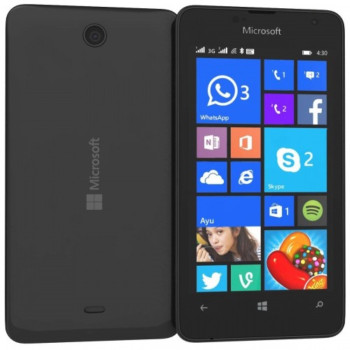 [ORIGINAL] Microsoft Lumia 430 - Dual SIM, 8GB Memory, Dual-core 1.2GHz (Black)