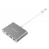 Orico RC3A USB 3.1 Gen 1 Type C Aluminium Hub: 1x Type C with PD, 3x USB Type A - Space Grey