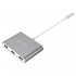 Orico RCH3A USB 3.1 Gen 1 Type C Aluminium Hub: 1x Type C with PD, 3x USB Type A & 1 HDMI Converter - Space Grey