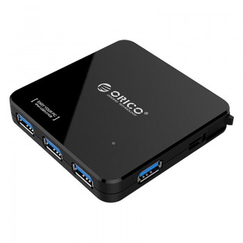Orico C3H4 Ultra Compact USB3.0 4 port Hub with foldable cable (Item No: D15-38)